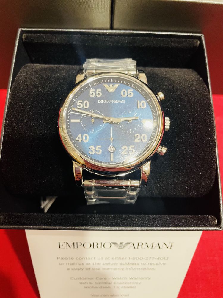Оригинален EMPORIO ARMANI Chronograph Stainless Steel часовник