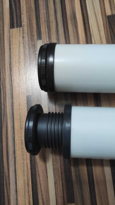 Picior mobila, pentru masa, reglabil, metalic, alb, 710 mm, set 4