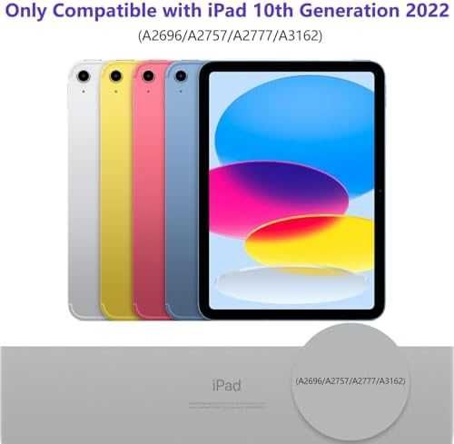 Нов Калъф с клавиатура за iPad 10-то поколение 10.9” с тъчпад RGB кейс