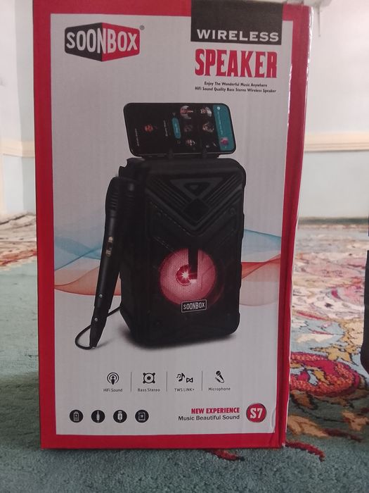 Бепул Доставка Блютуз Колонка Караоке Модель SOONBOX S3 ( 21.5)