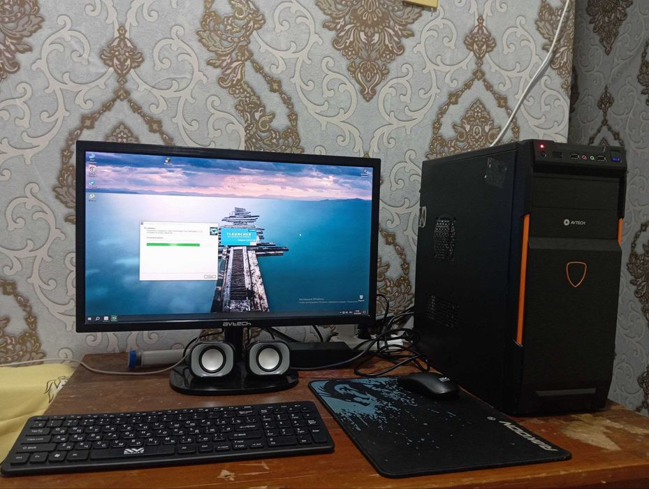 Готовый ПК DDR4 с монитором и периферией | i3 + GT 1030 + SSD + 16ГБ
