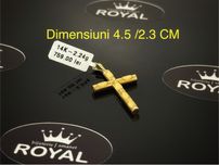 Bijuteria ROYAL : Pandantiv AUR 14K Cruce / 2.24 GR