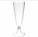 Set pahare pt. șampanie din acril transparent 25 bc/set