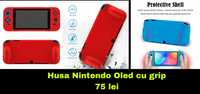 Nintendo Oled, husa, folie, joycon caps