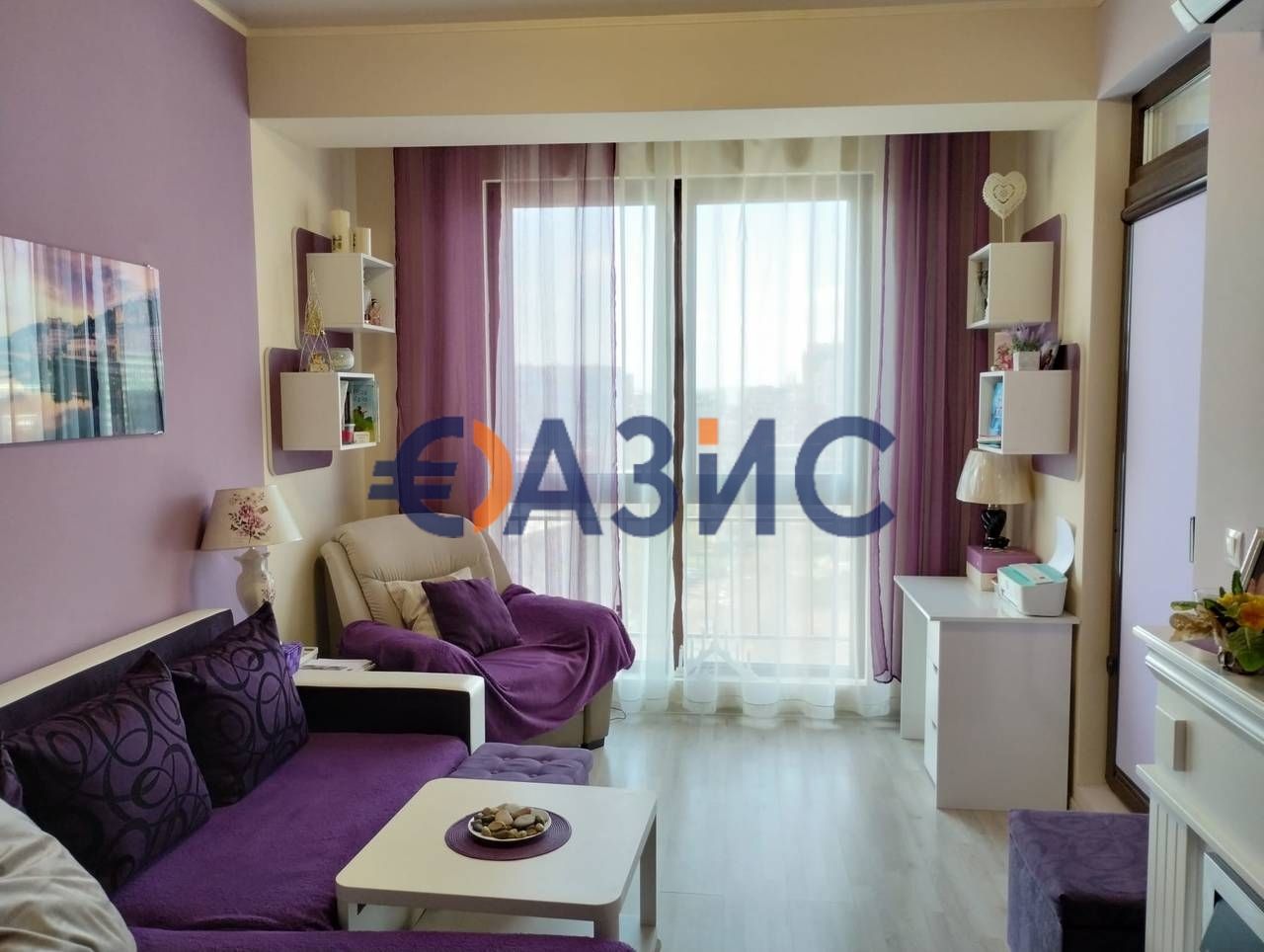 2-стаен апартамент на 9-ти етаж, Лазурен Бряг, Бургас, България-71 кв.