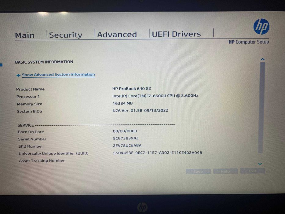 Ноутбук HP Probook 640 G2