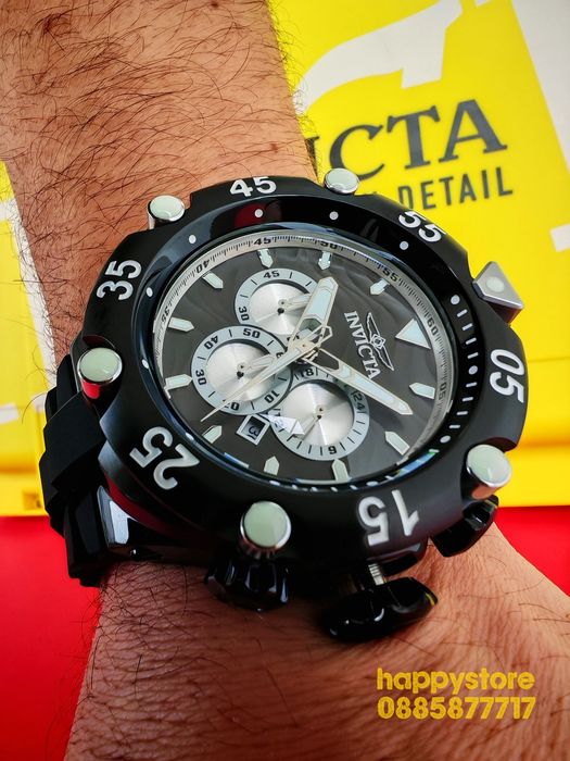 INVICTA Velmore Black 54 mm, Инвикта нов ръчен часовник