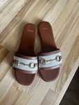 Slapi de piele, colectia MANGO HORSE