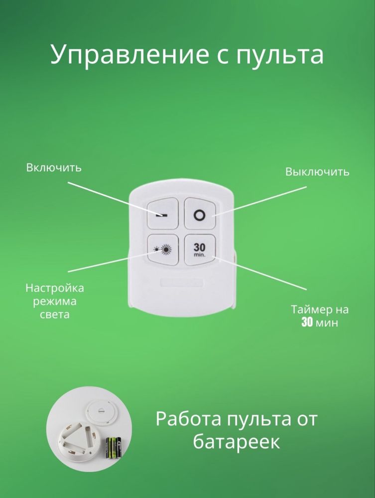 Лампа ночник, светильник LED с датчиком движения