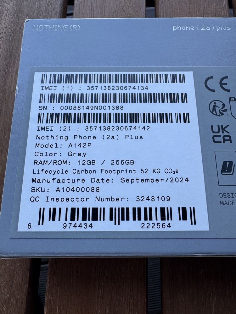 НОВ! Nothing Phone 2a Plus 12 / 256GB Grey