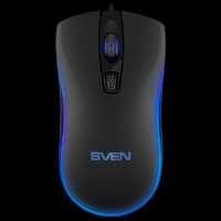 Мышка игровая SVEN RX-530S Silent Black 1200dpi/RGB