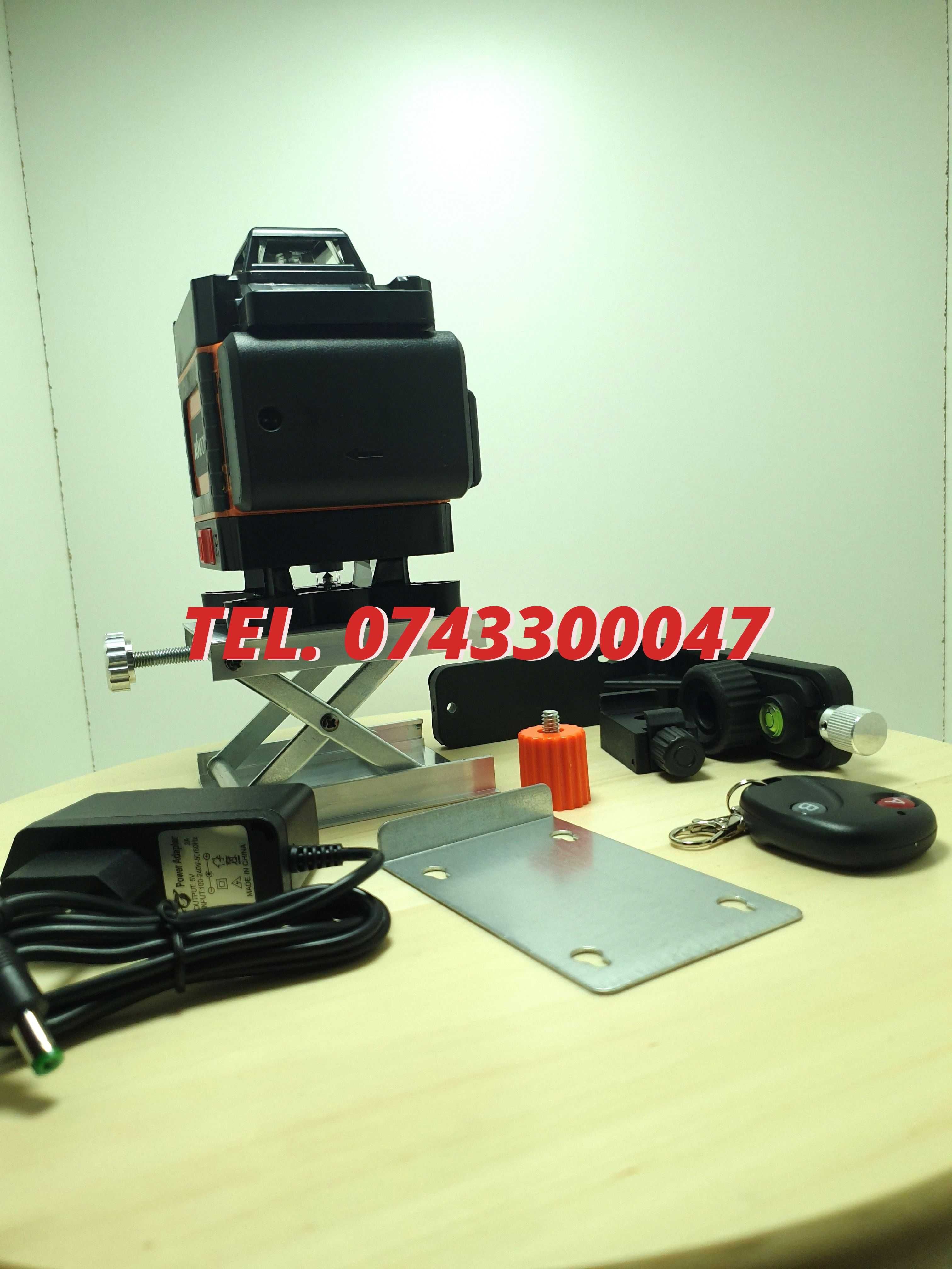 New  Nivela Fascicul 16 Lini 4d Autoniveare Inclinare Suport  New