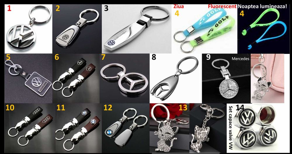 Breloc chei diferite modele Noi ambalate!