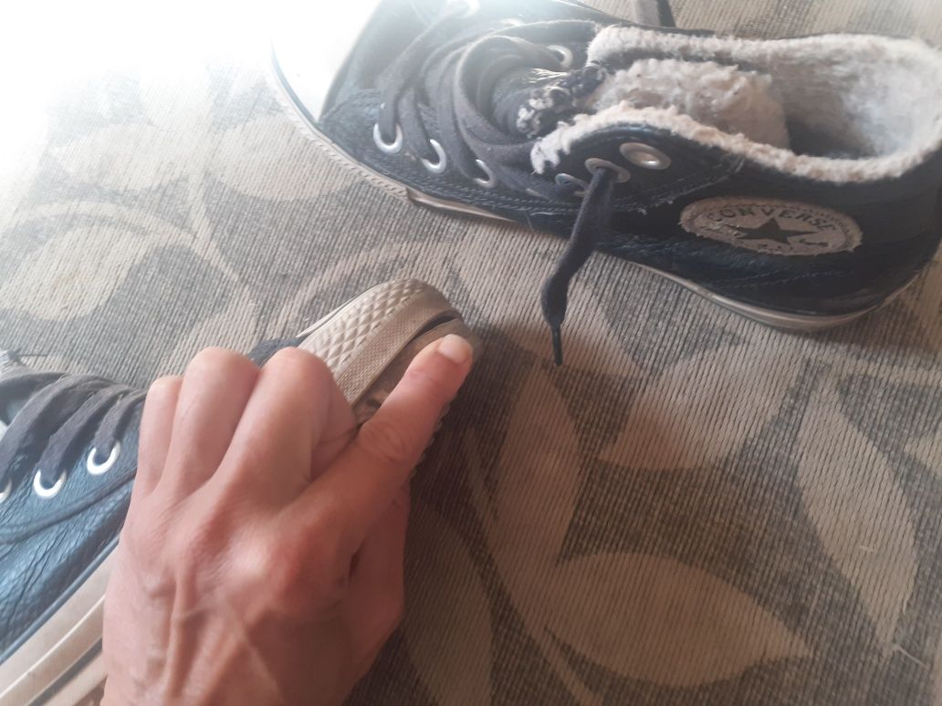 Кожени кецове converse 37.5