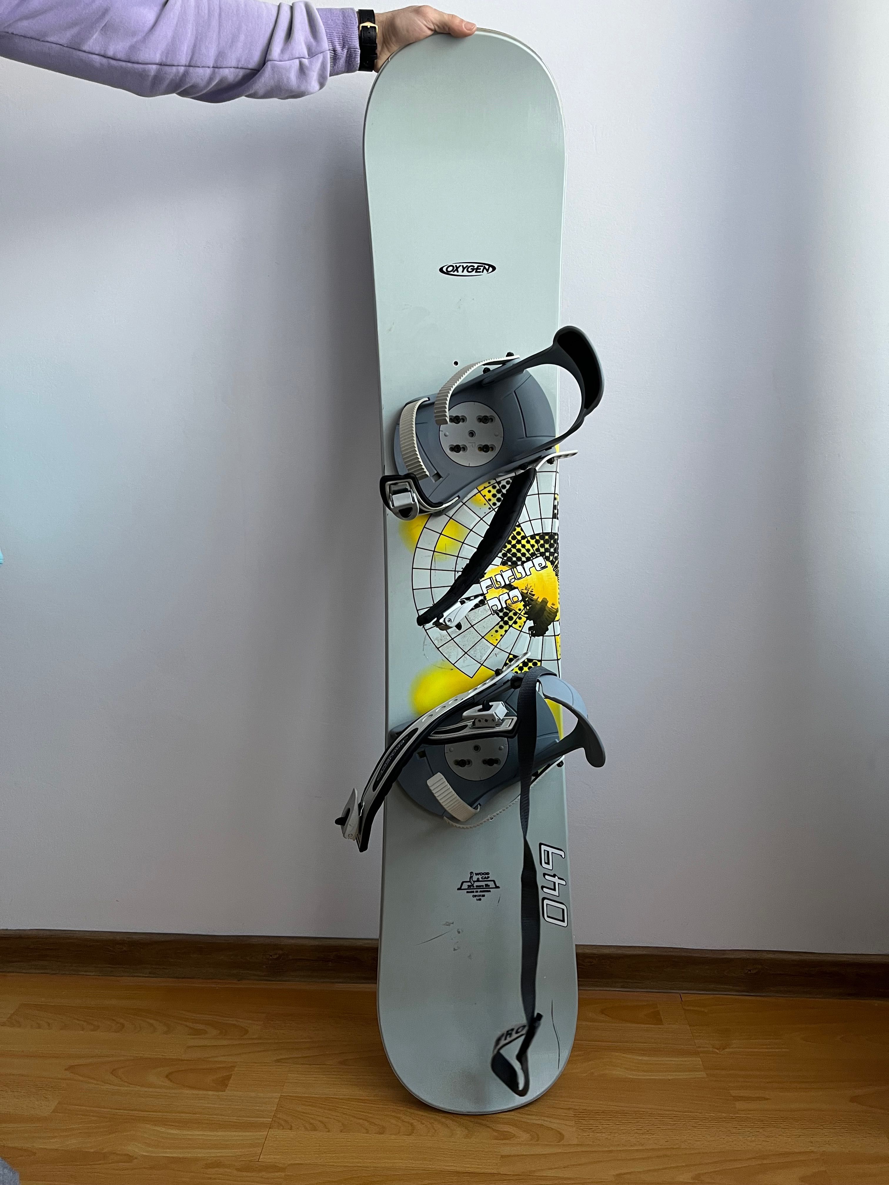 Placa snowboard Oxygen, boots Salomon