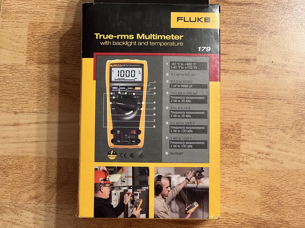 FLUKE 179 / True-rms Multimeter with backlight and temperature