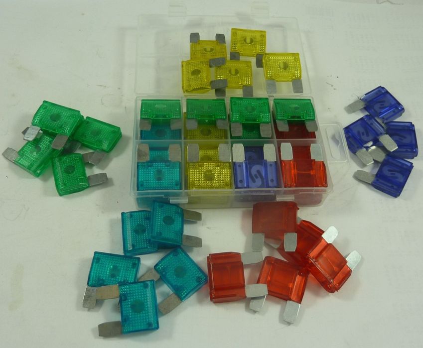 Set sigurante auto BestAutoVest plate Extra Mari pe sortimente, 20-100A,24 buc