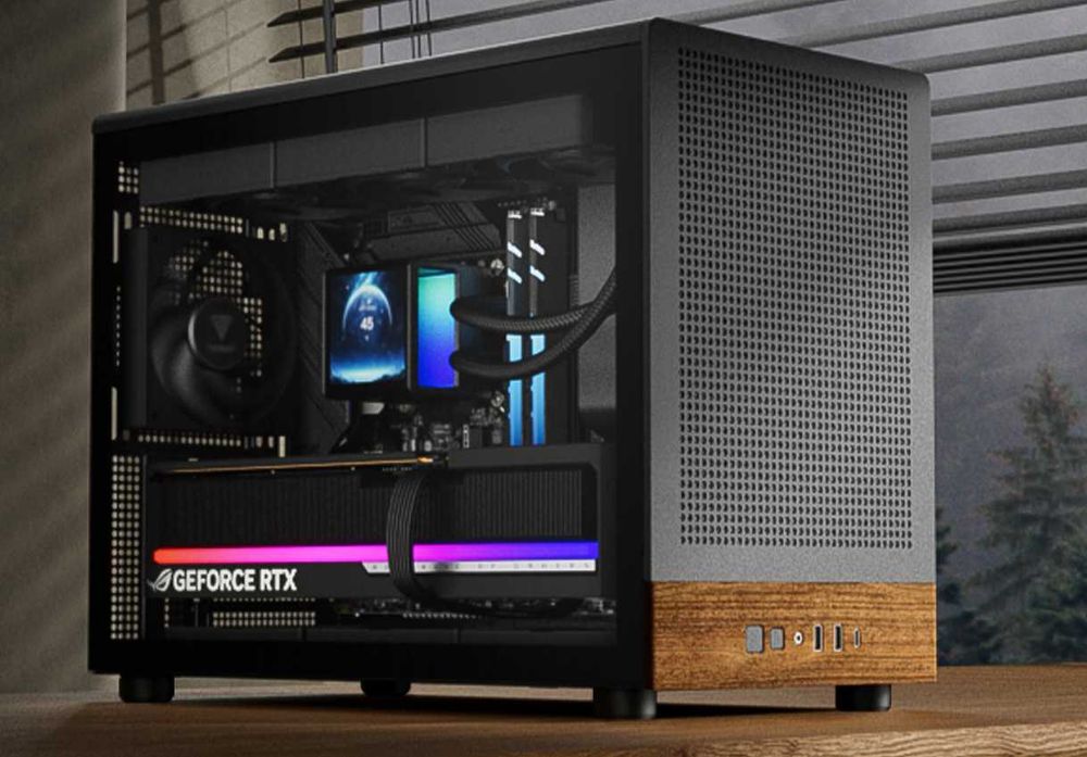 Кутия Gamdias ATHENA M4M WOOD Tempered Glass microATX Mini Tower