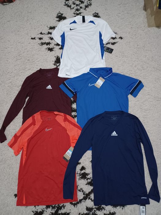 Tricouri si bluze cu subtiri cu mana lunga. Adidas si Nike. Marimea M.