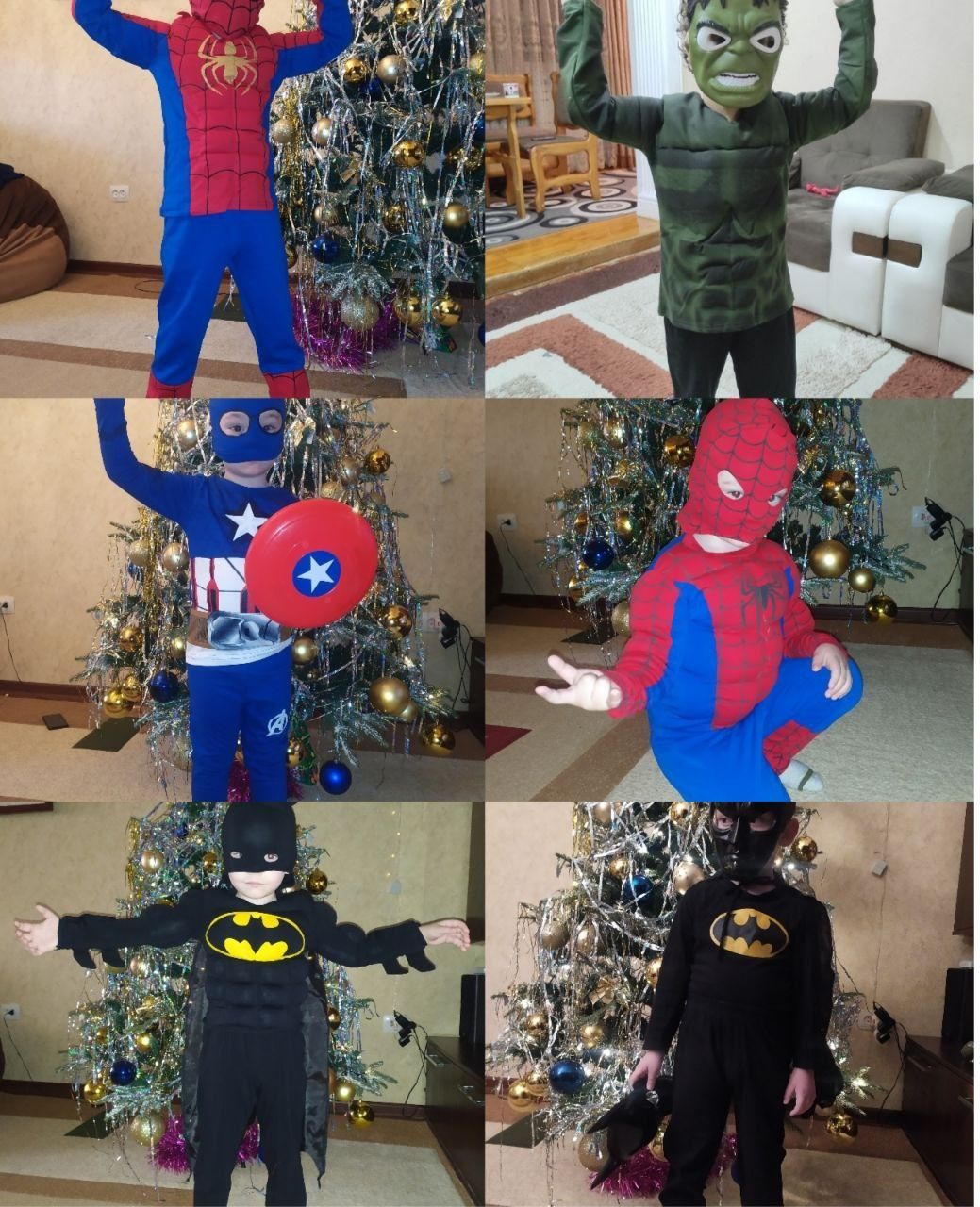Детская одежда супергероев от 3-10 лет. Хлопок