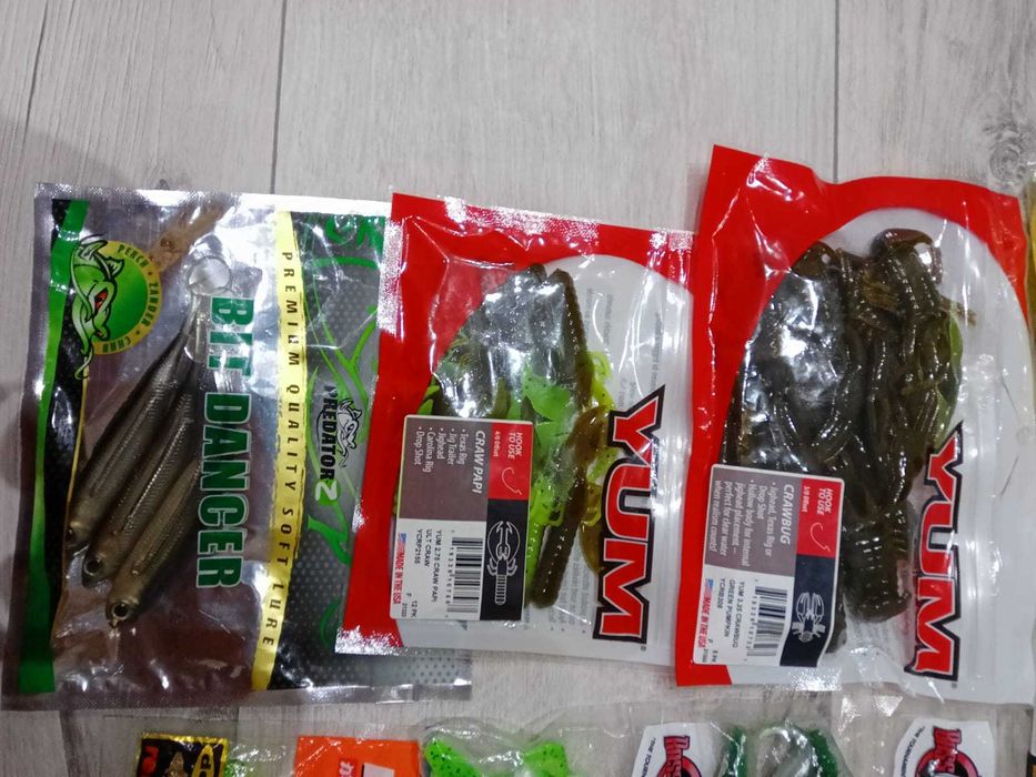 Naluci de pescuit salau, clean, biban