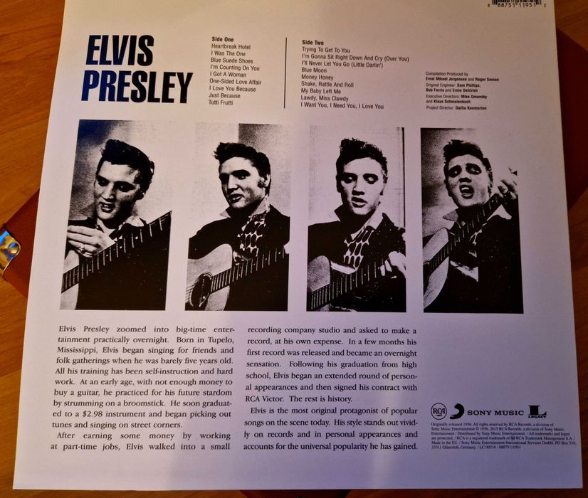 Грамофонна плоча с песни на Елвис Пресли, Elvis Presley (CD)