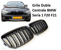 Grile Duble Centrale BMW Seria 1 F20 F21 Negru Lucios NON FACELIFT