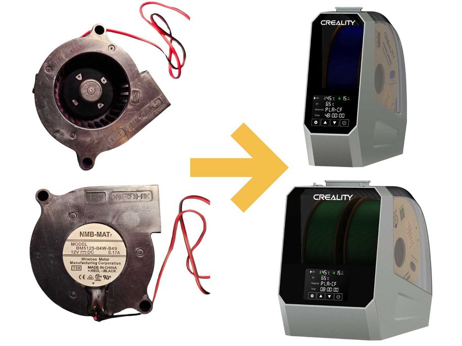 Резервен вентилатор за сушилник Creality Space Pi и Pi Plus