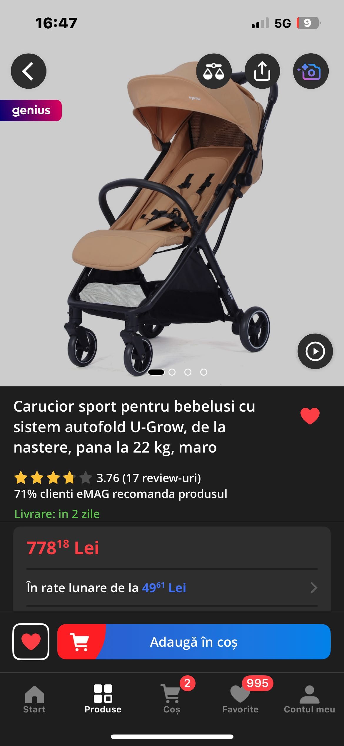 Carucior sport compact