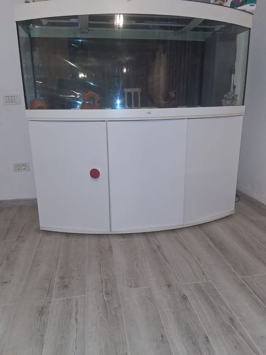 Vând Acvariu Juwel Led Vision 260L Alb cu dulap