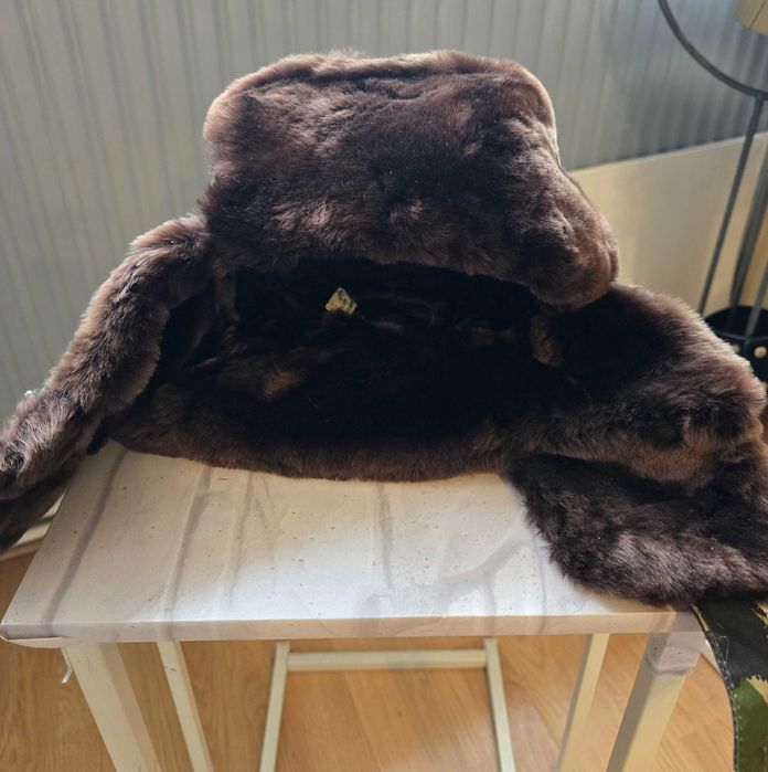 Caciula cu urechi din blana marimea XS 55 cm