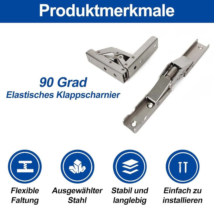 Balamale usa dulap masa cu amortizor si suruburi, 90°, 68mm, set de 2