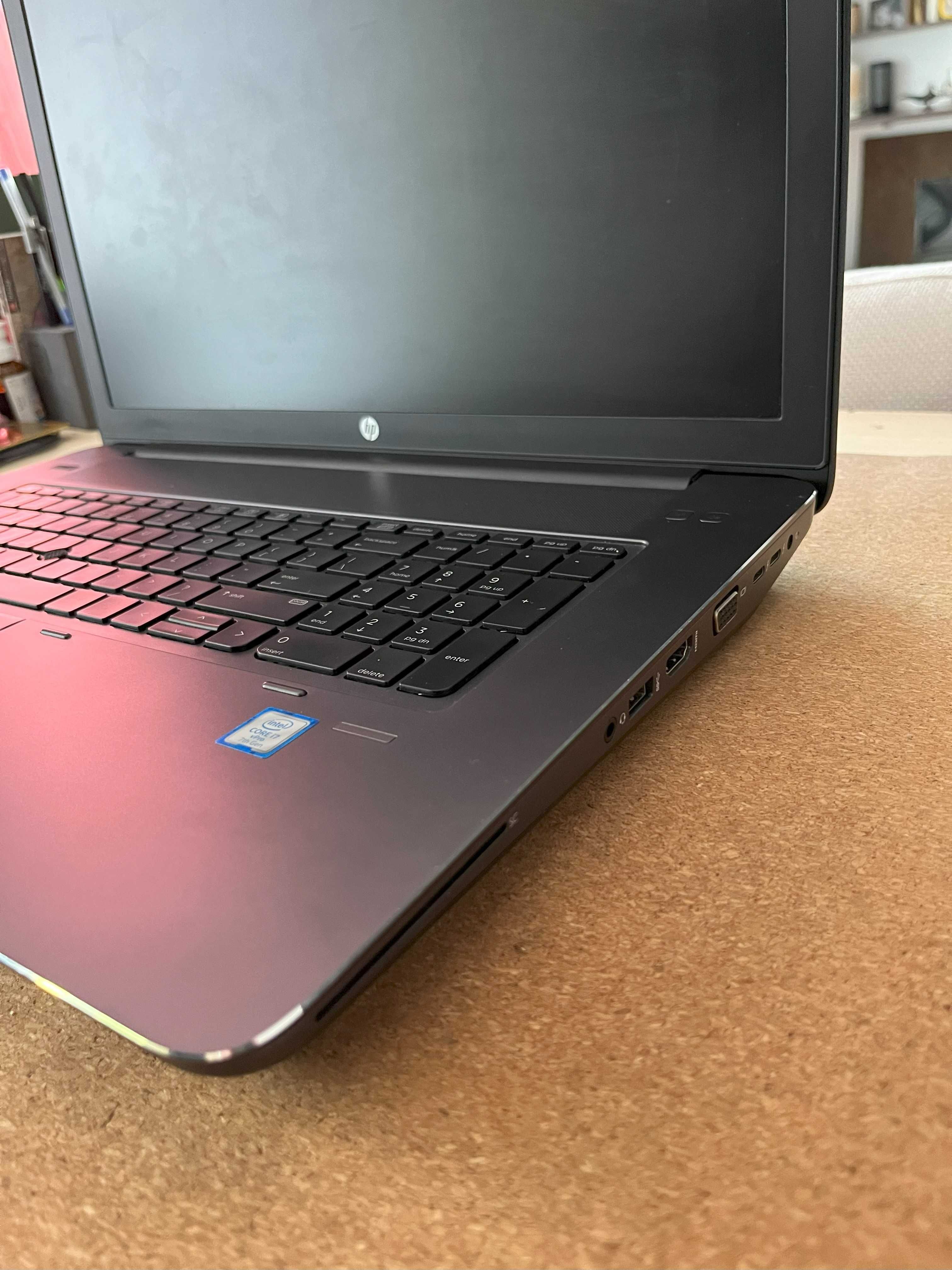 HP Zbook 17 G4 - Quadro P5000 16GB, i7 - 7820HQ, 512 GB SSD