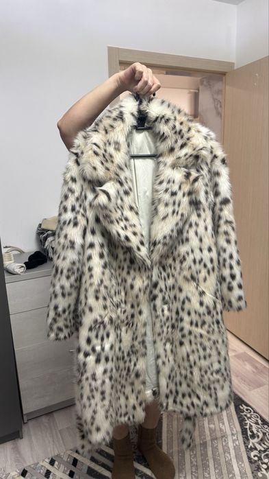 Шуба под рысь — тёплая, стильная, отличное состояние 50 000тг