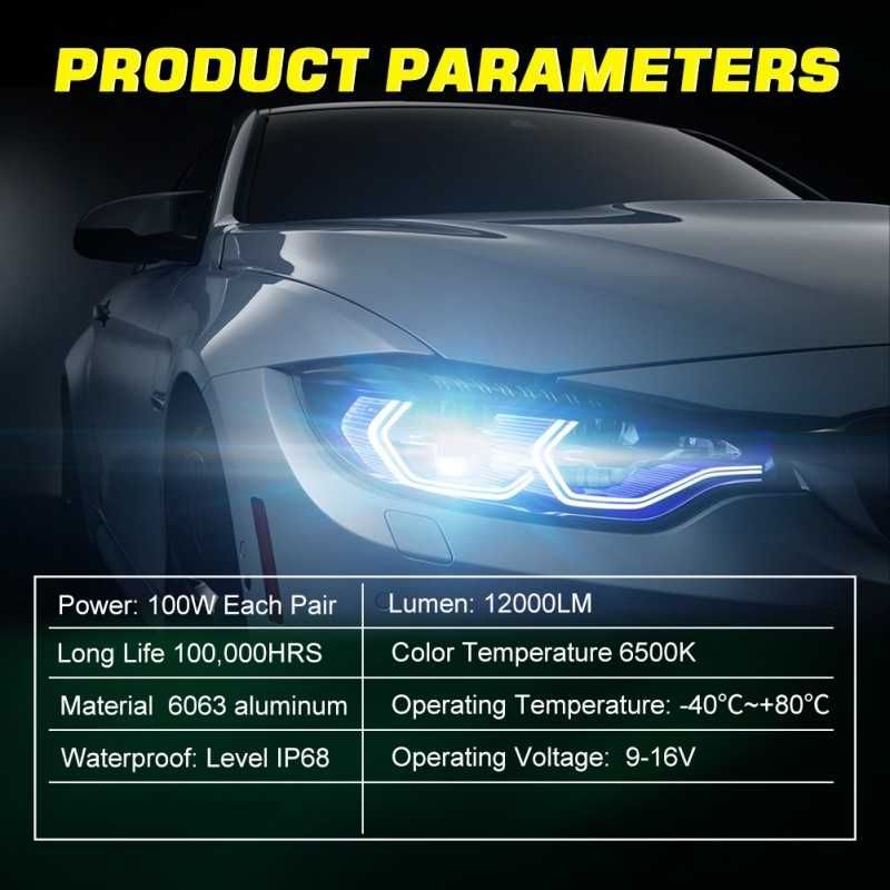 LED система DXBC H3 12V 12000LM 100W
