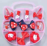 подарочный набор Hello Kitty для девочки(аксессуары для волос /бусы)