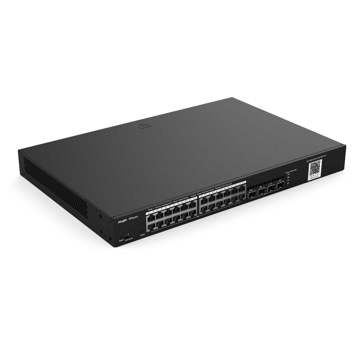 28-порт. гигабит. управляемый L2 PoE свич Ruijie RG-NBS3100-24GT4SFP-P