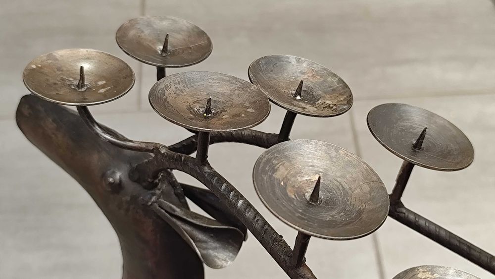 Метален Свещник / Елен / Австрия 1970г.