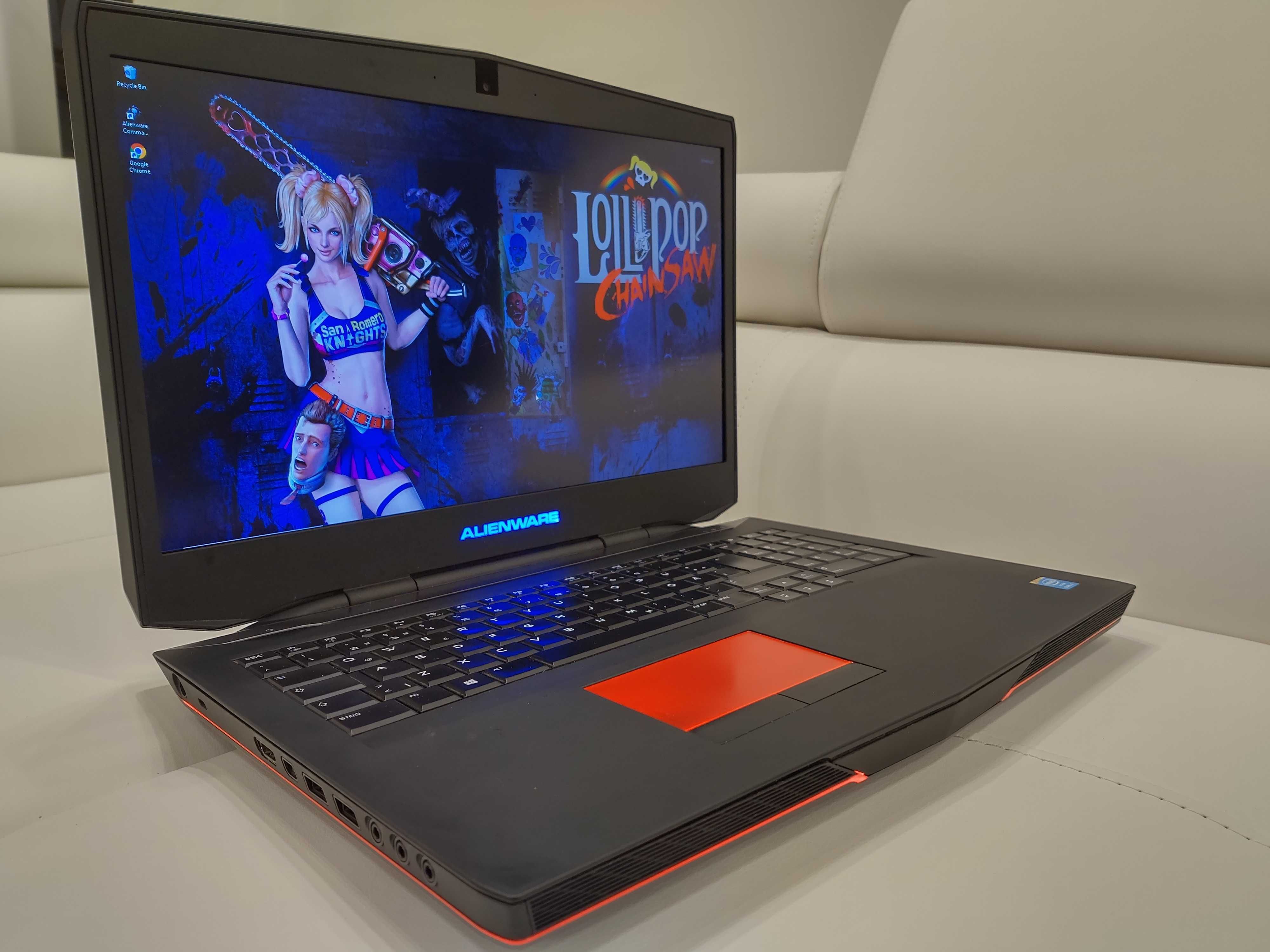 laptop gaming ALIENWARE ,intel core i7- ,video 6 GB gtx, 17,3 inch