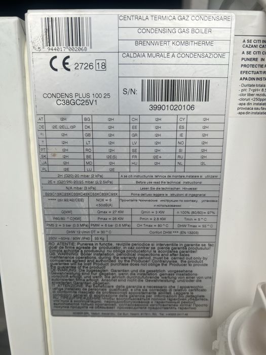 Centrală Motan Condens 100 Plus de 25 kW