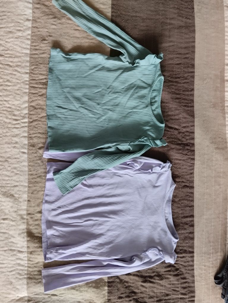 Лот H&M дрехи дънки и блузи за момиче размер 116
