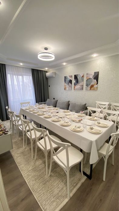 Аренда новых столов, стульев и посуды