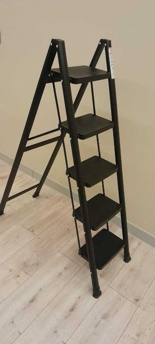 Стремянка 5-ступеней из нержавейки (до 315 см) — складная, прочная