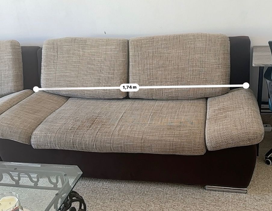 Canapele 3-2-1  maro