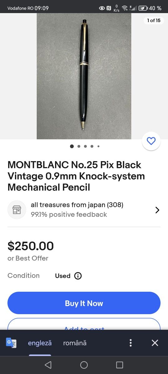 Creion mecanic deosebit Mont Blanc
