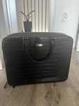 Geanta de laptop Montblanc Black Croc