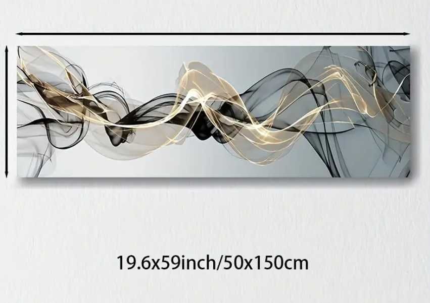 Tablou Canvas Nordic Abstract – 150x50 cm, landscape, living/dormitor