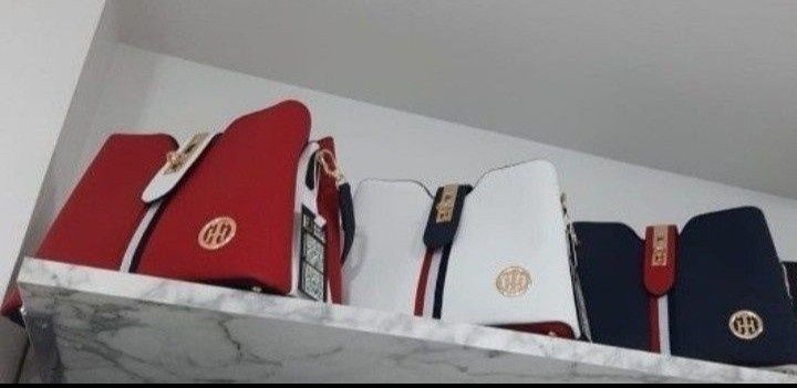 Set Tommy Hilfiger,geanta +portofel, saculet, etichetă