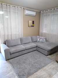 Продавам ъглов диван с размери 290 /170 с ракла и функция сън.