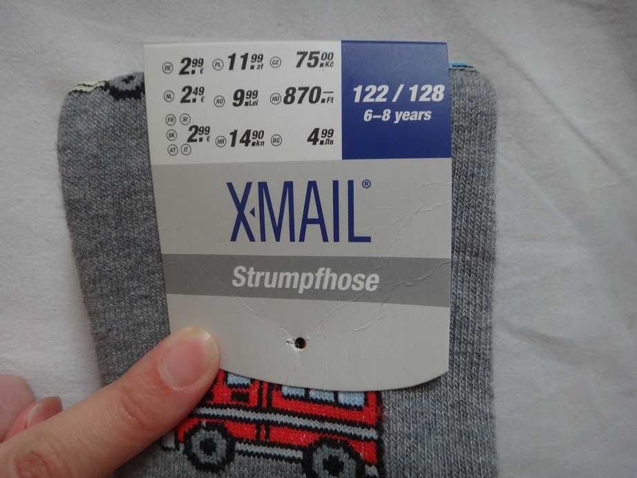 Нов детски чорапогащник размер 122-128, 6-8 години, на колички